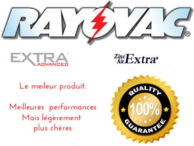 piles auditives RayovacExtra advanced qualité prix